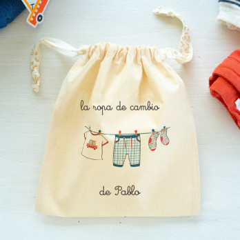 bolsa para la ropa de cambio para niña